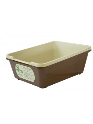 Jumbo-Maxi Tray Set - Beige/Brown 2 piece