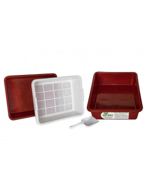 2 Piece Sieve Tray Set Plus Extra Base Plus Scoop